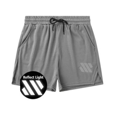 Imagem de Shorts Esportivos Masculinos De Secagem Rápida, Ajuste Slim, Com Listr