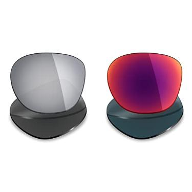 Imagem de Mryok 2 pares de lentes polarizadas de substituição para óculos de sol Oakley Latch – Opções