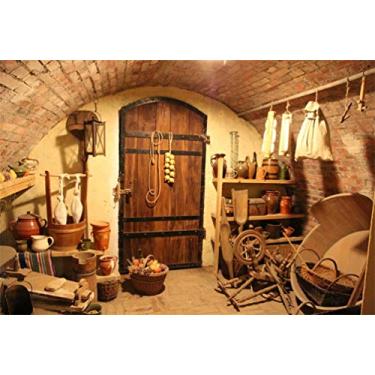 Imagem de Yeele Fundo vintage de 3 x 2,4 m para fotografia antiga despensa armazenamento utilitário quarto pano de fundo rural madeira sala de fundo crianças adulto homem foto cabine atirar vinil estúdio adereços