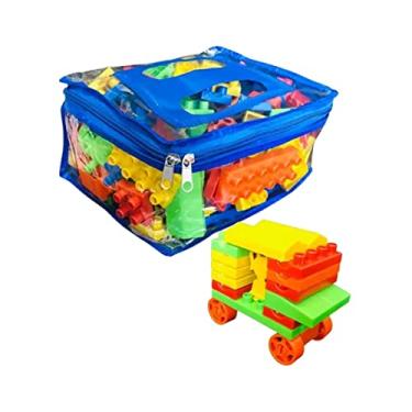 Imagem de Sacola de Peças de Montar em Pvc Conectando Ideias 105 Peças