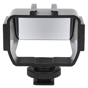 Imagem de Selfie para câmera, suporte universal de sapata fria para filmagem vlog com luz de microfone para câmera sem espelho, fotografia e vídeo vlog