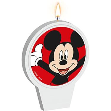 Imagem de VELA PLANA ADESIVADA MICKEY MOUSE 01 un.
