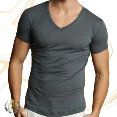 Imagem de Camiseta Masculino Gola-V - Robert's Camisaria