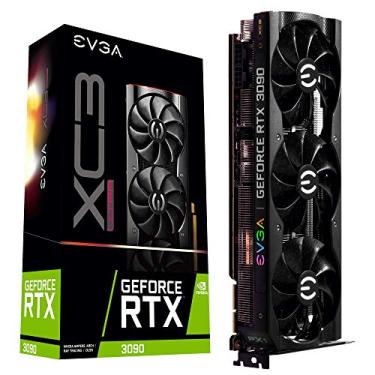 Imagem de EVGA 24G-P5-3975-KR GeForce RTX 3090 XC3 Ultra Gaming, 24GB GDDR6X, refrigeração iCX3, LED ARGB, placa traseira de metal
