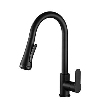 Imagem de Torneira de cozinha de quatro funções torneira de água quente e fria 304 aço inoxidável simples torneira giratória removível, KF1705B,4,China