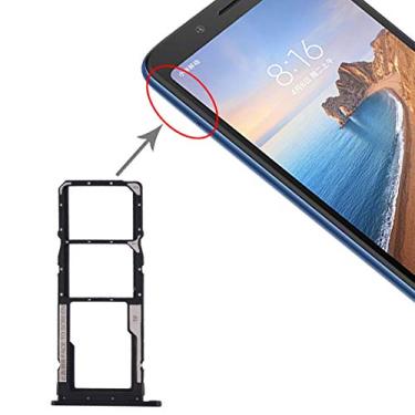 Imagem de HONGYAN Peças de substituição de telefone celular Bandeja de cartão SIM + bandeja de cartão SIM + bandeja de cartão Micro SD para Xiaomi Redmi 7a Acessórios telefônicos