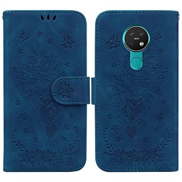 Imagem de For Nokia 6.2/7.2 Butterfly Rose Embossed Leather Phone Case