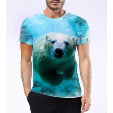 Imagem de Camisa Camiseta Urso Polar Caçador Ártico Gelo Mamífero 10 - Estilo Kr