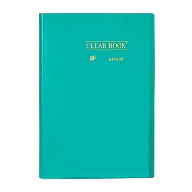 Imagem de Pasta Catálogo 20 sacos - Ofício - Polipropileno -Transparente - Clear Book VERDE