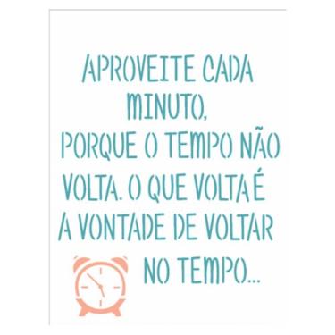 Imagem de Stencil de Acetato para Pintura OPA Simples 15 x 20 cm - 1760 Tempo