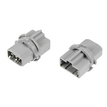 Imagem de X AUTOHAUX 2 peças de luz traseira traseira de freio soquete luzes de seta suporte de plugue de chicote de fios 33515S50003 para Honda Accord Civic 98-15 para Honda Fit 09-13 para soquete Acura CL RL