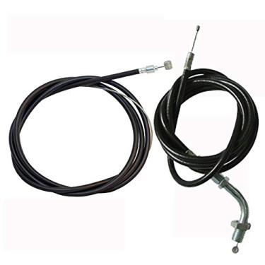 Imagem de Novo cabo de acelerador e cabo de embreagem para bicicleta motorizada 49cc 66cc 80cc