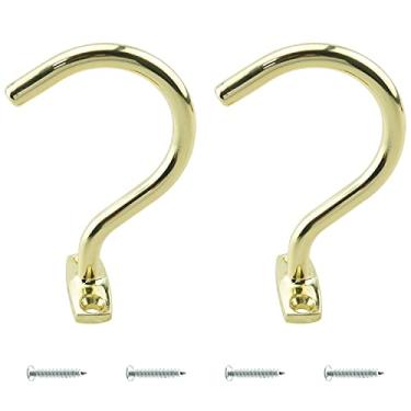 Imagem de WHYHKJ 2 peças bastão de ponte e gancho de bola Snooker mesa de bilhar gancho de ponte, suporte de piscina com 4 parafusos de montagem para mesas de sinuca de bilhar, dourado