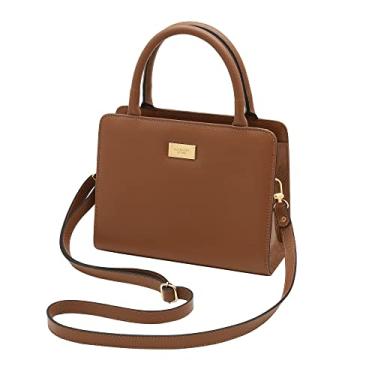 Imagem de Mariart Maia Bolsa Transversal Feminina de Couro Bovino Legítimo (Camel)