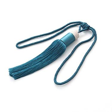 Imagem de Suportes de cortina Cortina de borla cilíndrica simples, cortina de bola pendurada, acessórios de cortina, T9,4 pcs