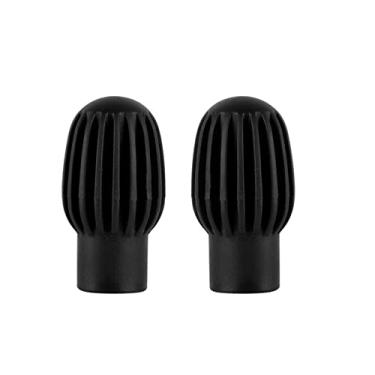 Imagem de 2 tampas protetoras de tambor de silicone para baquetas mudo