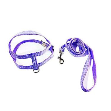 Imagem de Guia e Peitoral Pata e Osso Lilás Santa Fé Pet Nº 02