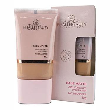 Imagem de Base Matte Alta Cobertura Phallebeauty Cor 6 30g