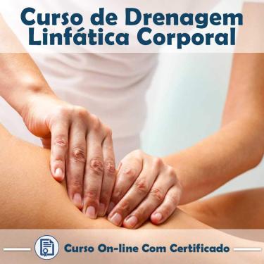 Imagem de Curso online em videoaula sobre Drenagem Linfática Corporal - Teoria e Prática com Certificado + 2 brindes