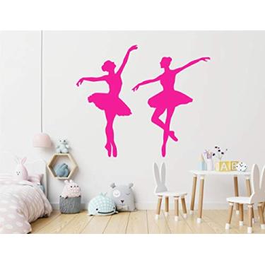 Imagem de Adesivo Decorativo Bailarinas duplo 60x50cm total