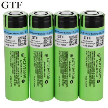 Imagem de Gtf 18650 novo 3.7v 3400mah bateria ncr18650b 18650 íon de lítio bateria recarregável para baterias