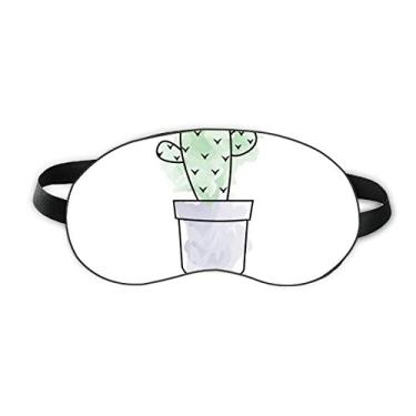 Imagem de Cactus Suculentas Vaso de Planta Aquarela Sono Sombra Suave Noturna