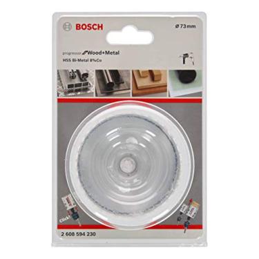 Imagem de Bosch Progressor Serra Copo para Madeira e Metal com Encaixe Rápido, Branco/Preto, 73 mm