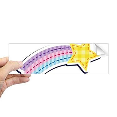 Imagem de DIYthinker Adesivo retangular de meteoros do universo e alienígena para janela de notebook