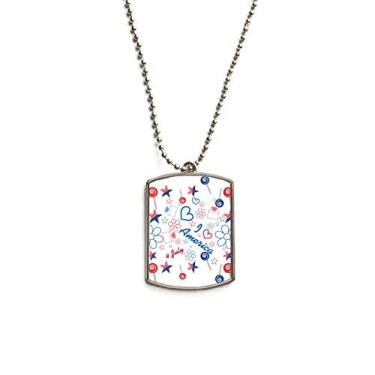 Imagem de DIYthinker Colar para animais de estimação com pingente de corrente de aço inoxidável com a palavra "Love" e a palavra "Angel"