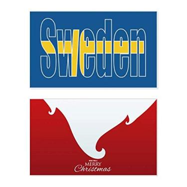 Imagem de Bandeira do país da Suécia, feriado, feriado, cartão de felicitações, mensagem de Natal