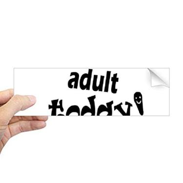 Imagem de DIYthinker Adesivo retangular com design de palavra inglesa adulto Today para janela de notebook