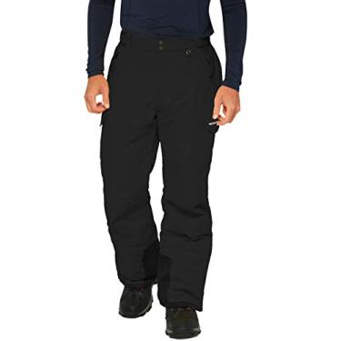 Imagem de SkiGear Calça cargo masculina para esportes de neve, preta, 2GG (44-46W 30L)