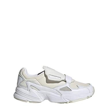 Imagem de adidas Originals Sapato Esportivo Feminino Falcon, Branco nuvem/branco cristal/giz branco, 5