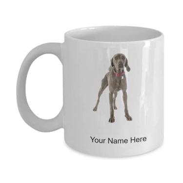 Imagem de Caneca personalizada Weimaraner - Caneca de café para amantes de Weimaraner Idea crianças meninos meninas Amor - Caneca de café de 325 ml
