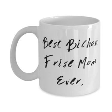 Imagem de Útil bichon Frise Dog Gifts, Best Bichon Frise Mom Ever, Divertido Caneca de 325 ml para amantes de animais de estimação de amigos