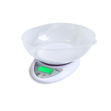 Imagem de Balança Digital De Precisão Cozinha 5Kg Com Pote, Led Pilhas - Taira H