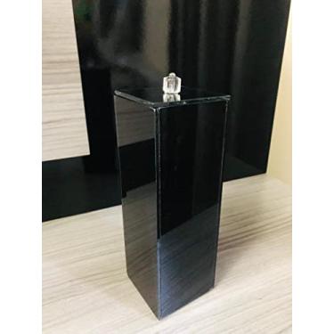 Imagem de Porta Escovas de Dente Preto de Vidro com Tampa Lavabo Banheiro