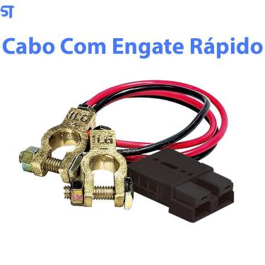 Imagem de Cabo de Engate Rápido Para Bateria Externa Estacionária Mcm Para Nobreak