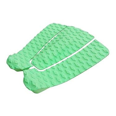 Imagem de UGPLM 3x Almofada de Tração de Prancha de Surf, Tapete de Punhos de Deck, Acessórios de Deck, Almofadas de Prancha de Almofadas de Cauda para, VERDE