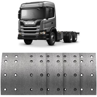 Imagem de Lona Freio Scania P114 R440 G480 T124 Traseiro 95 a 2022