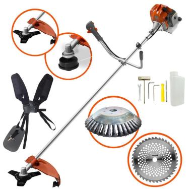 Imagem de Roçadeira Tekna 52cc RL520AC-TK Multifunções de Corte Com Kit de Faca 40 Dentes Vídia + Escova de Corte P/ Pedras, Pavers e Calçadas