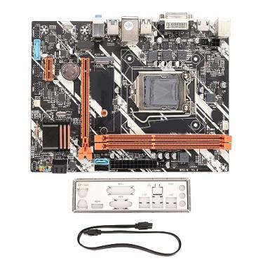 Imagem de Placa-Mãe de Desktop, Placa-Mãe de Mineração M ATX DDR3 16GB 4Pin 24Pin Power PCIe 16X DVI VGA HD Saída Mainboard LGA1155 CPU Slot
