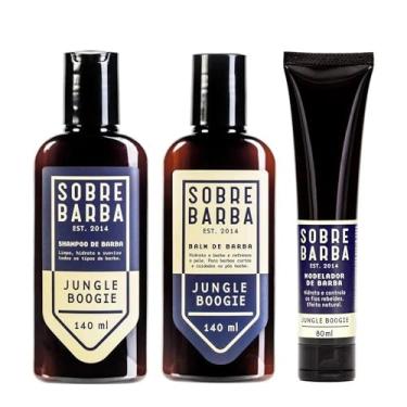 Imagem de Kit de Barba - Shampoo + Balm + Modelador Sobrebarba Jungle Boogie