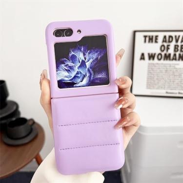 Imagem de para Samsung Z Flip5 Luxury Down Jacket Rhombic Case para Samsung Galaxy Z Flip 5 4 3 ZFlip flip4 5G 3D Treliça Capa de cor sólida, PurpleYR, Para Samsung Z Flip 3
