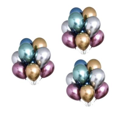 Imagem de IMIKEYA 150 Peças 10 Balões De Ouro Balões Verdes Metálicos Balões Memoriais Para Soltar No Céu Balões De Festa Balões De Ano Balão Branco Decorações Brancas Para Festas Volta Suíte