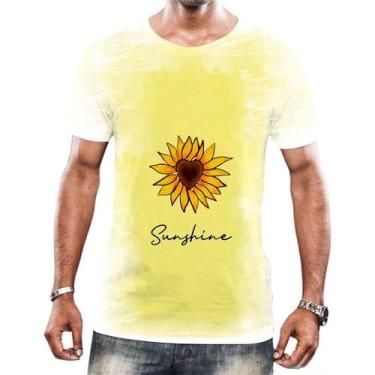 Imagem de Camiseta Camisa Flor Do Sol Girassol Natureza Amarela Hd 11 - Enjoy Sh