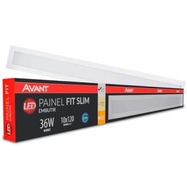 Imagem de AVANT 490211379 Painel Led , Fit Slim , Embutir 100 X 1200. Br6500 K, 36 W, Biv2160, Luz Branca