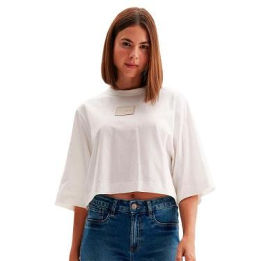 Imagem de Camiseta Oversize Easy Lança Perfume Ou24 Off White Feminino