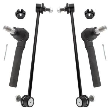 Imagem de YMAUGP Barra estabilizadora frontal + hastes de direção externas frontais para Nissan Quest 2004 2005 2006 2007 2008 2009-4 peças ES800404 K80255 K80255 K80256