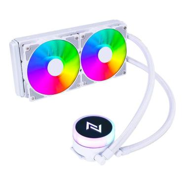 Imagem de Water Cooler Neologic Liquid Color Ice Storm 2.4,Intel/Amd,Rainbow,240Mm,Intel/Amd,Branco - Nlice240r